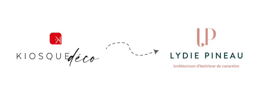 ancien et nouveau logo - Lydie Pineau
