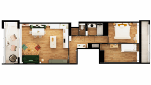 Projet Rochebonne - plan projet texturé
