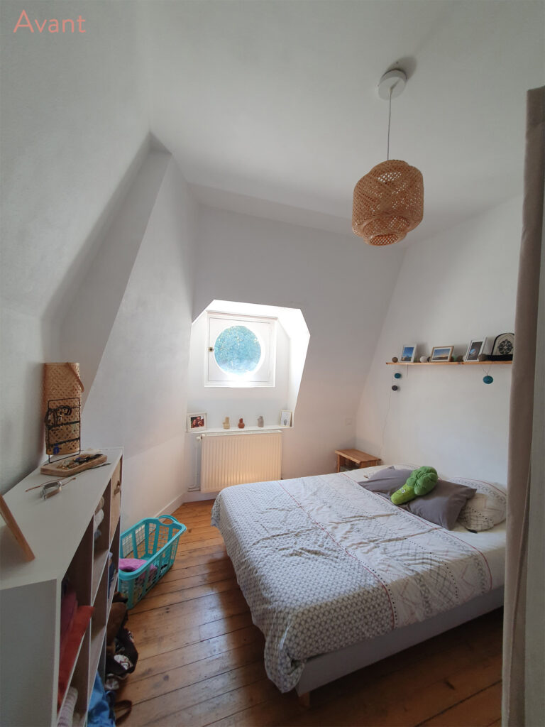 Avant rénovation chambre de prestige à Saumur (49)